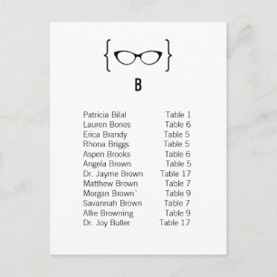 Carte 2 Lunettes Geeky Carte postale Carte postale