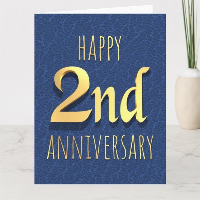 Carte 2e anniversaire (Devant)
