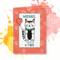 2e anniversaire adorable dessin de chat drôle Dire