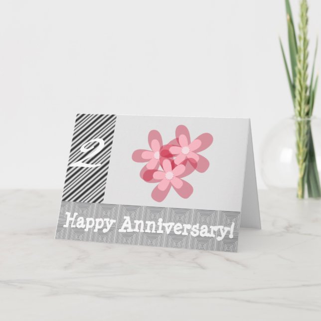 Carte 2e anniversaire mariage (Devant)