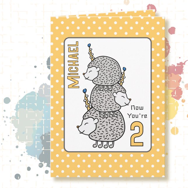 Carte 2e anniversaire mignon dessin pour les enfants Fun (Créateur téléchargé)
