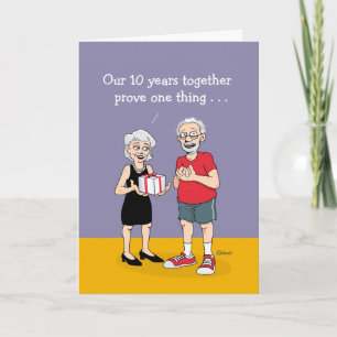Carte 2e mariage : 10e anniversaire