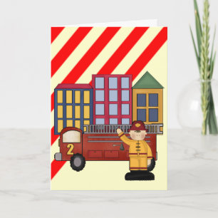 Carte 2e pompier d'anniversaire