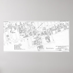 Carte 2ème guerre mondiale de Gowanus sur Poster P