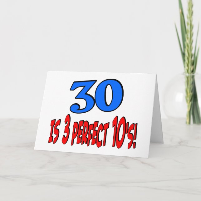 Carte 30 est 3 10s parfaits (BLEUS) (Devant)