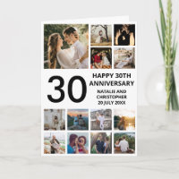 30e anniversaire 13 photo Collage noir et blanc