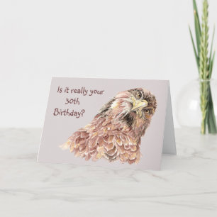 Carte 30e anniversaire amusant ne regarde pas la jolie f