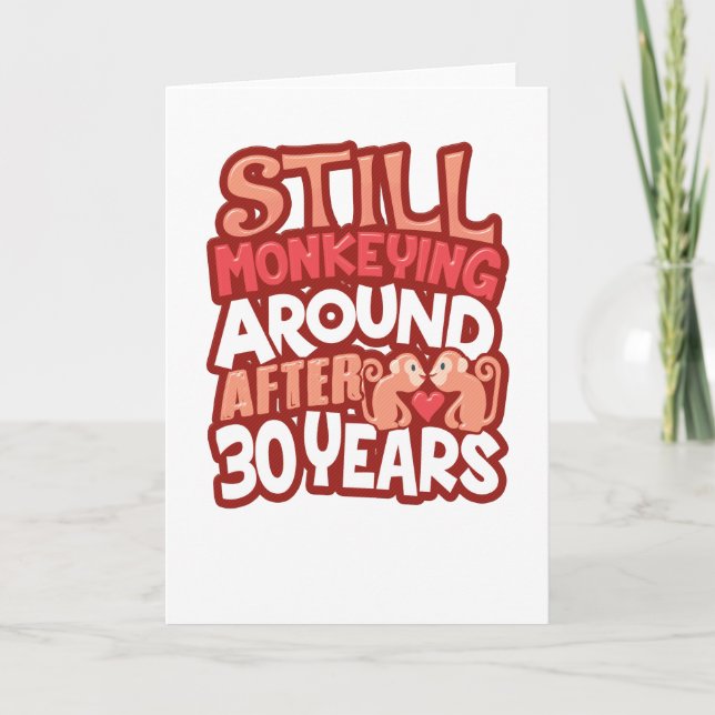 Carte 30e anniversaire de mariage Toujours à faire l'idi (Devant)