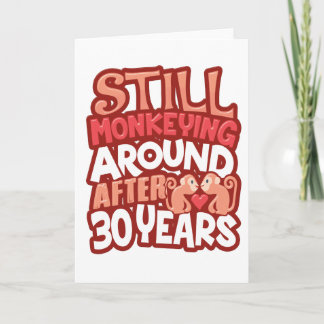 Carte 30e anniversaire de mariage, toujours en train de 