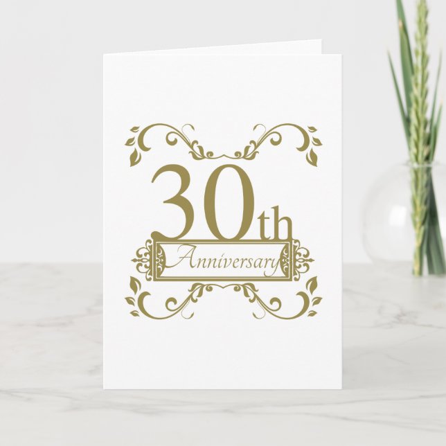 Carte 30e anniversaire du Mariage (Devant)