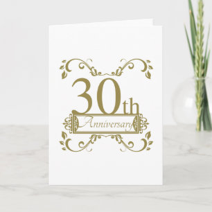 Carte 30e anniversaire du Mariage