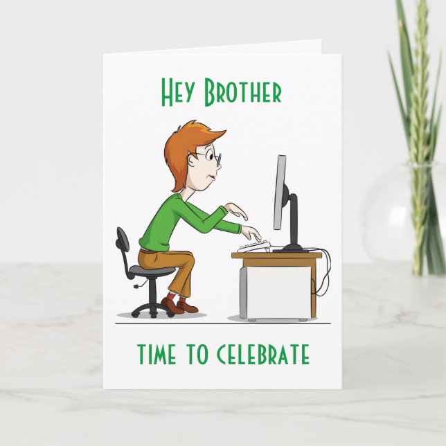 Carte "30e anniversaire pour mon FRÈRE" (Devant)