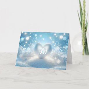 Carte 30e anniversaire Winter Heart