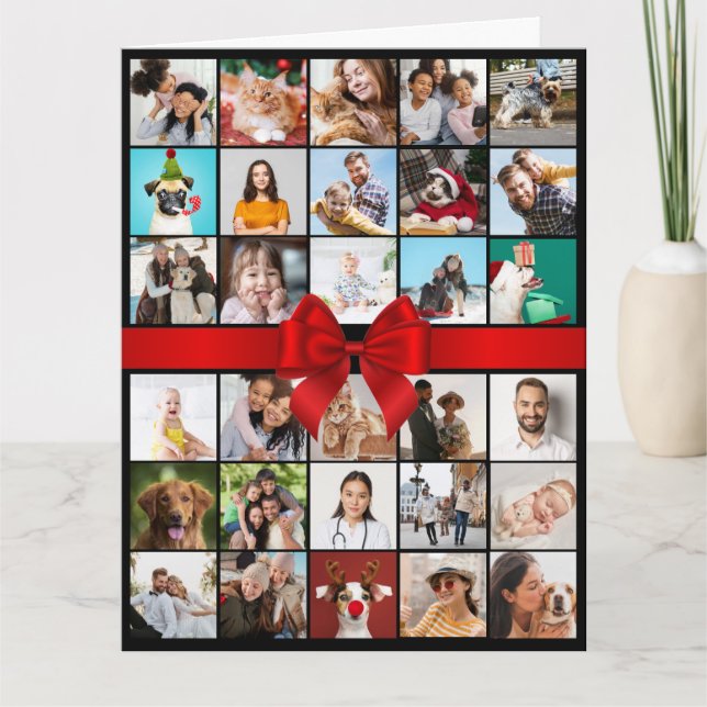 Carte 30e ou n'importe quel âge Photo Collage Big Birthd (Devant)