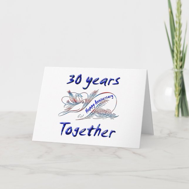 Carte 30ème. Anniversaire (Devant)