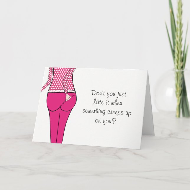 Carte 30ème drôle ou TOUT ÂGE pour sa salutation (Devant)