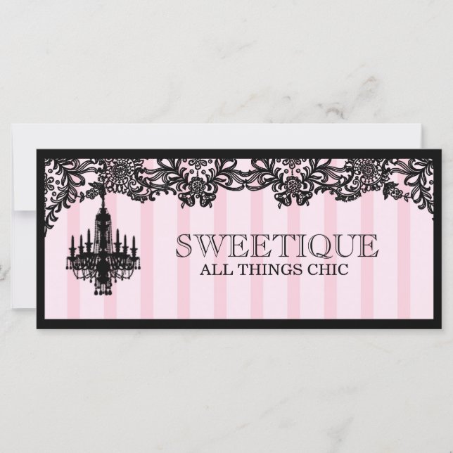 Carte 311 Certificat cadeau de Swetique Pink Stripes (Devant)