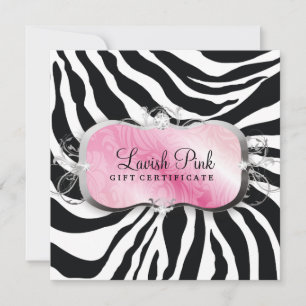 Carte 311 Lavish Pink Platter Certificat cadeau Zebra