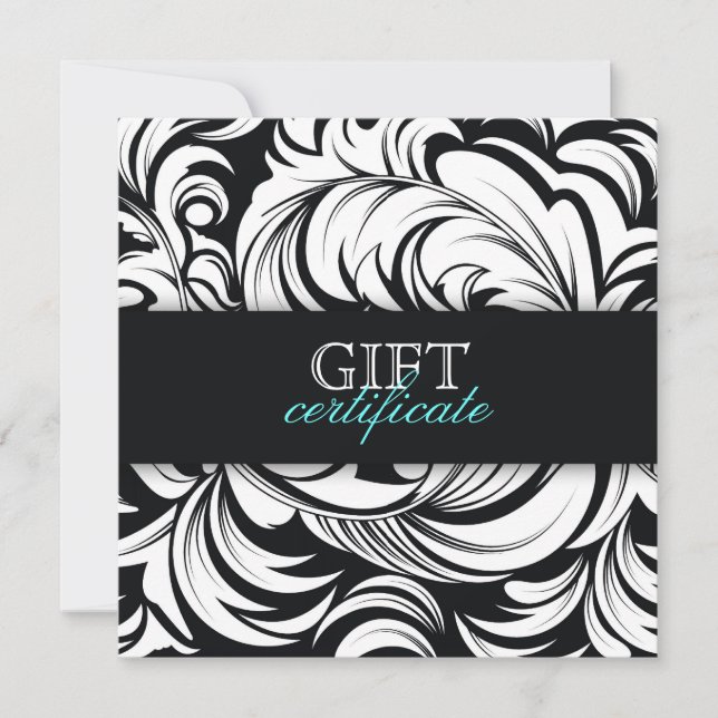Carte 311 Lavish Topaz Black Gift Certificate (Devant)