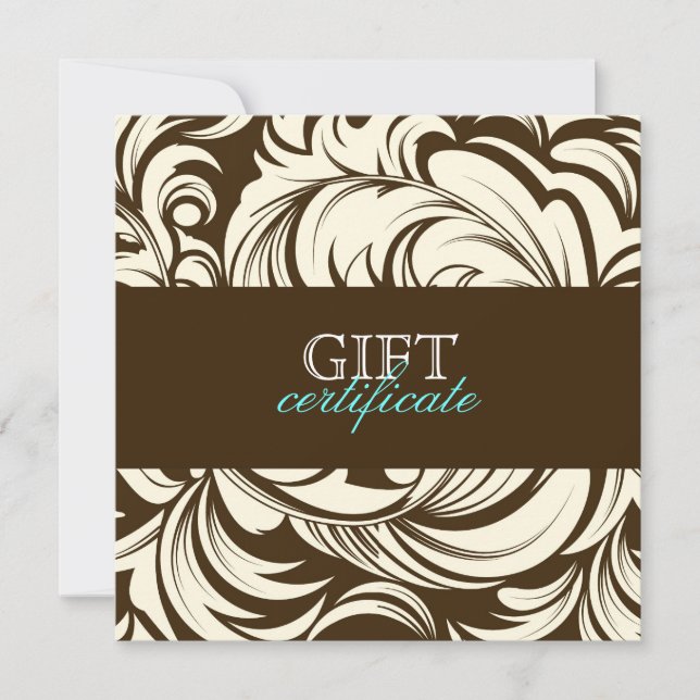 Carte 311 Lavish Topaz Certificat cadeau Brown (Devant)