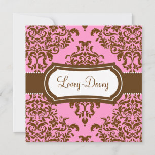 Carte 311 Lovey Dovey Damask Certificat cadeau Choco ros