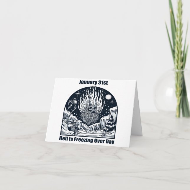 Carte 31 janvier - La journée où l'enfer gèle (Devant)