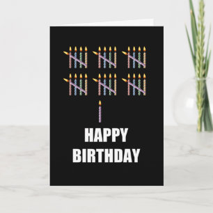 Carte 31e anniversaire avec bougies