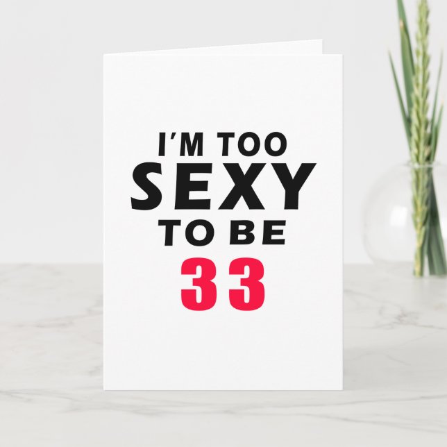 Carte 33 ans (Devant)