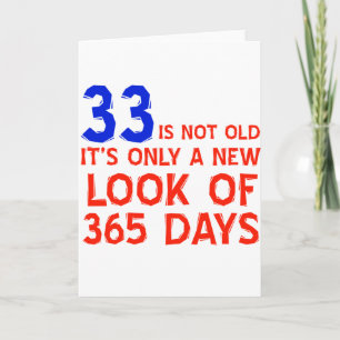 Carte 33 ans Anniversaire