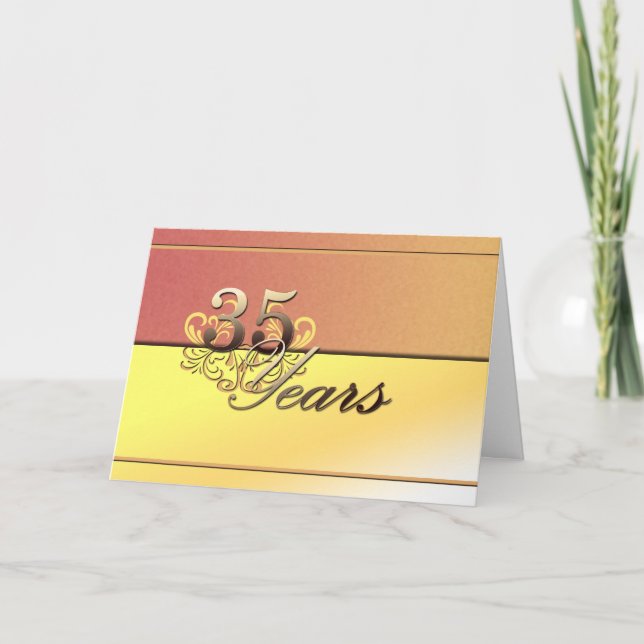 Carte 35 ans (anniversaire de mariage) (Devant)