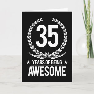 Carte 35e anniversaire (35 ans d'être génial)