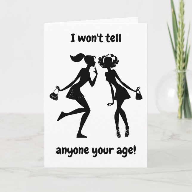 Carte **35e ANNIVERSAIRE** NE DIRA PAS À AGE TWIN" (Devant)