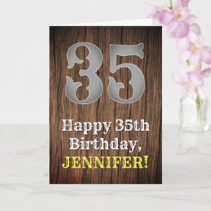 Carte 35e anniversaire : Pays inspiré par l'Ouest Look, 