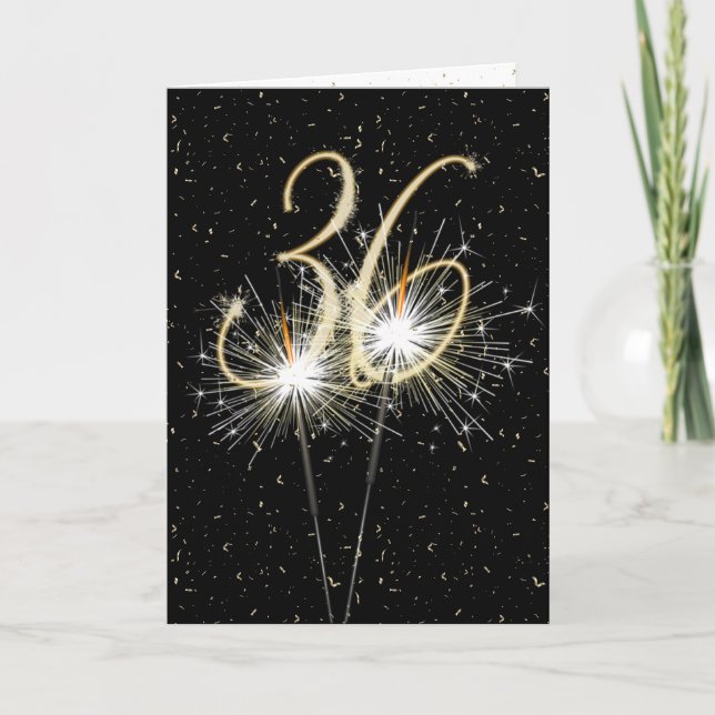 Carte 36e anniversaire du mariage (Devant)