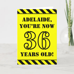 Carte 36e anniversaire : Jeu de style graphique, Nom per