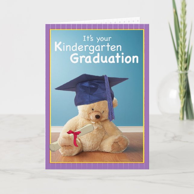 Carte 3734 Graduation Teddy Bear (Devant)