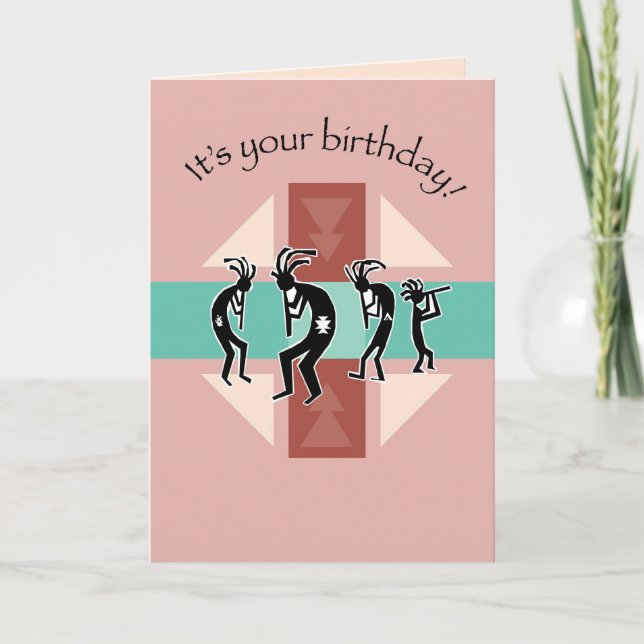 Carte 3750 Anniversaire de Kokopelli (Devant)