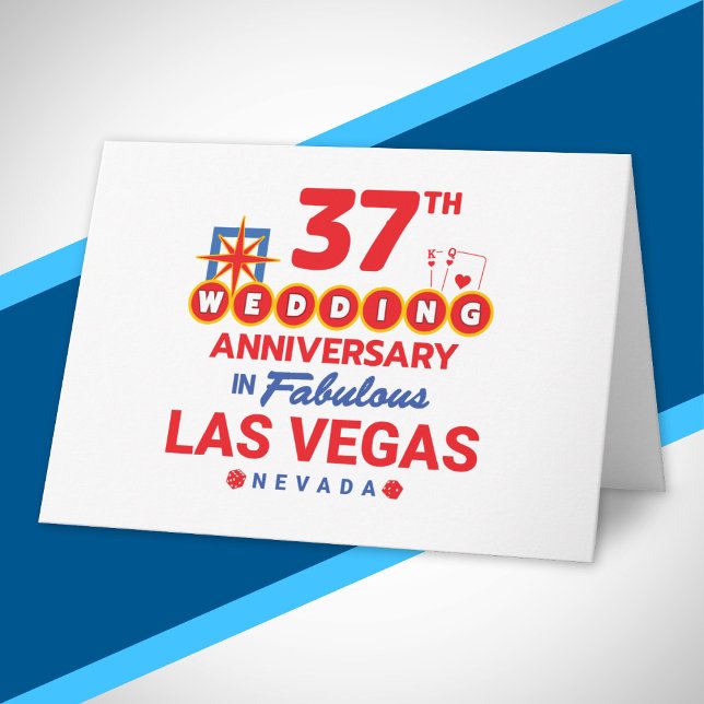 Carte 37e anniversaire de Mariage Couples Las Vegas Voya (Créateur téléchargé)