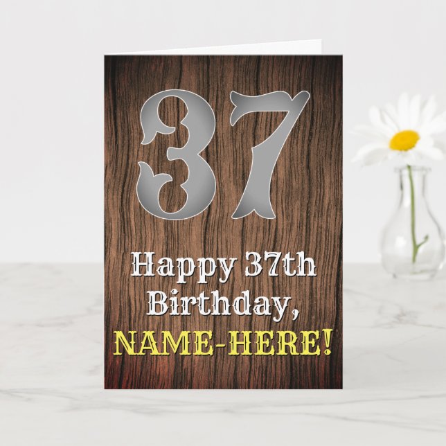 Carte 37e anniversaire : Pays inspiré par l'Ouest Look,  (Petite plante)