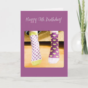 Carte 3922 Chaussettes folles, 13e anniversaire
