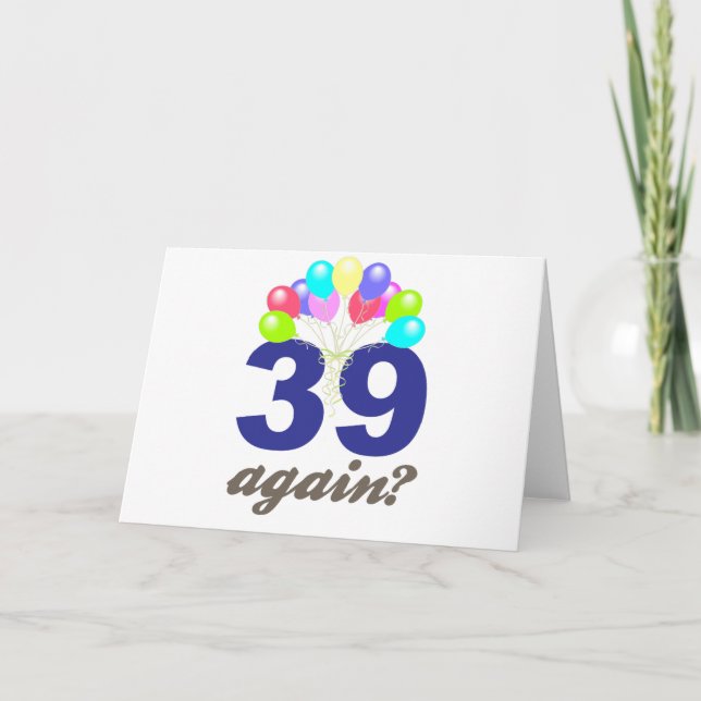 Carte 39 Encore ? Cadeaux d'anniversaire / Souvenirs (Devant)
