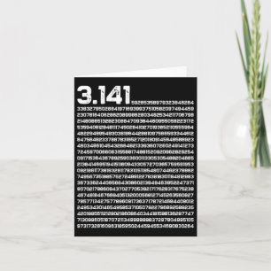 Carte 3.14 Mathématiques Jour Pi Nombre irrationnel Pi
