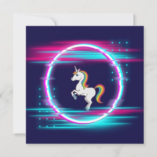 Carte 3.Anniversaire de l'Unicorne (Devant)