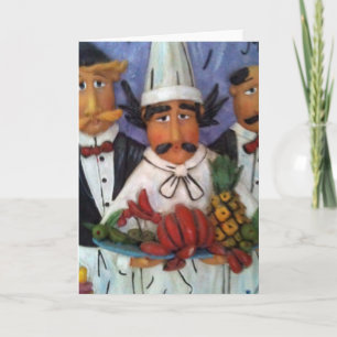 CARTE 3 CHEF'S ALL OCCASION BLANK GREETING CARD