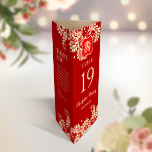 Carte 3 en 1 avec numéro de table, menu et remerci