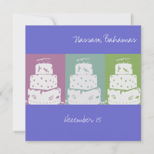 Carte 3 Gâteaux de Mariage