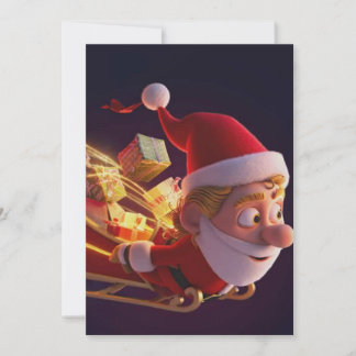 Carte 3D Santa Claus Christmas Greeting Card – Festive H