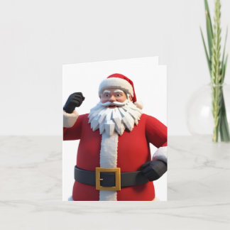 Carte 3D Santa Claus Christmas Greeting Card – Festive H