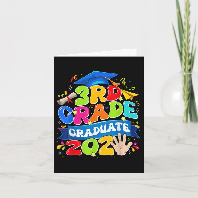 Carte 3e Année Graduée 2025 Dernière journée de l'école  (Devant)