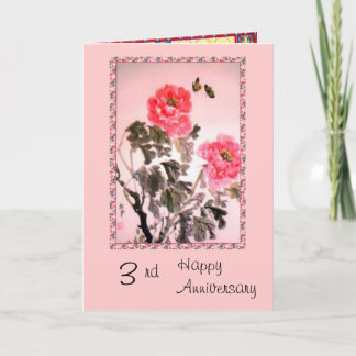 Carte 3ème anniversaire